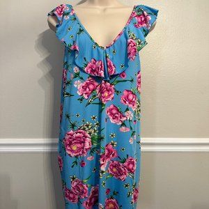 Betsey Johnson sleep shirt sleep dress with pockets loungewear mumu small NWT